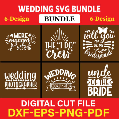 Wedding T-shirt Design Bundle Vol-29 cover image.
