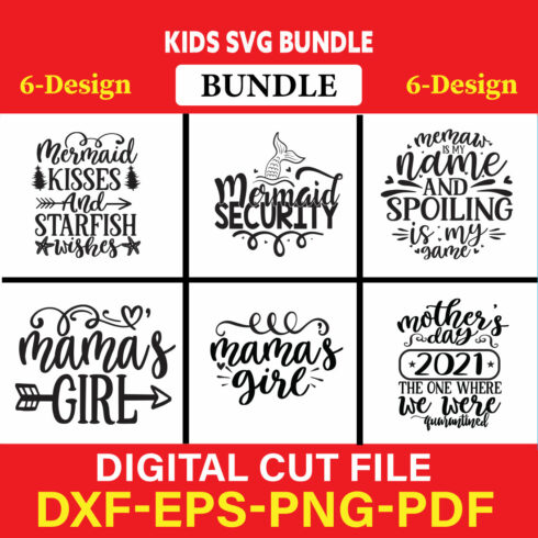 Kids T-shirt Design Bundle Vol-10 cover image.