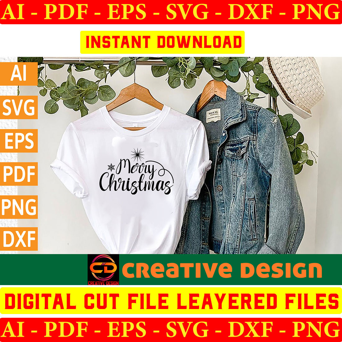 Christmas SVG Design Bundle Vol-06 preview image.