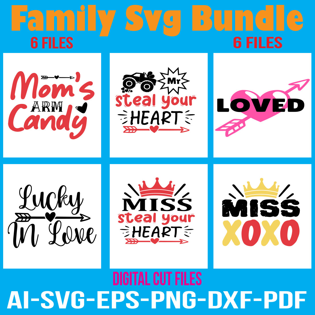 Family Svg Bundle cover image.