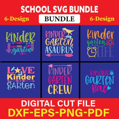 School T-shirt Design Bundle Vol-10 cover image.