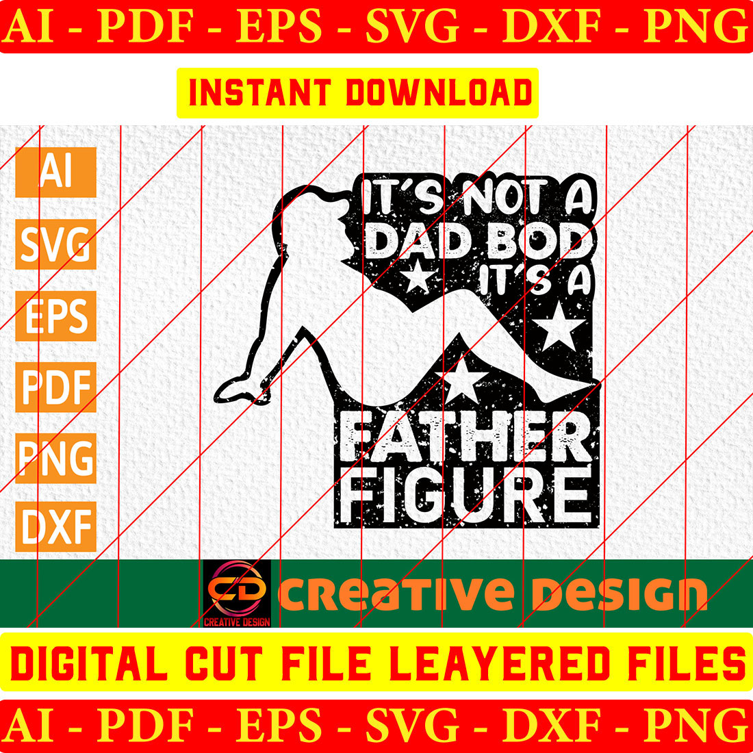It's not a dad bod it's a father figure cut file.