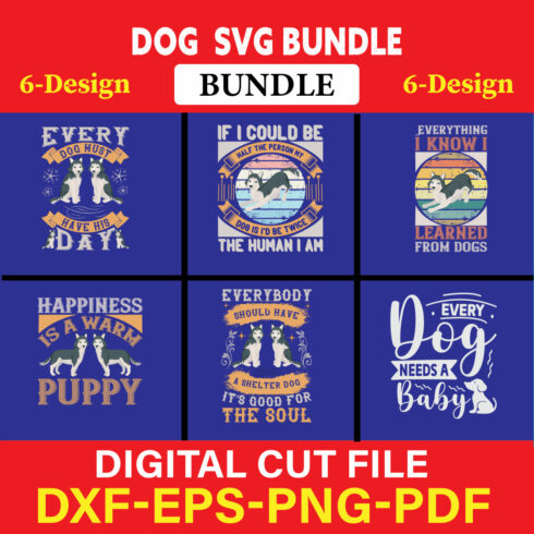 Dog T-shirt Design Bundle Vol-3 cover image.