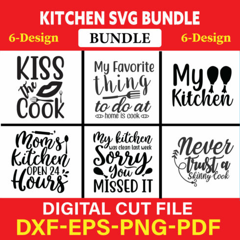Kitchen T-shirt Design Bundle Vol-9 cover image.