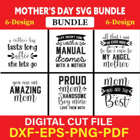 Mother's Day T-shirt Design Bundle Vol-12 cover image.