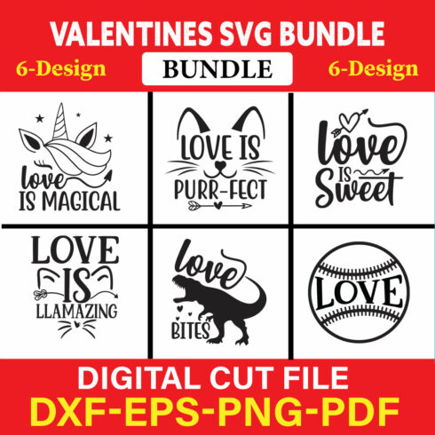 Valentines T-shirt Design Bundle Vol-27 cover image.