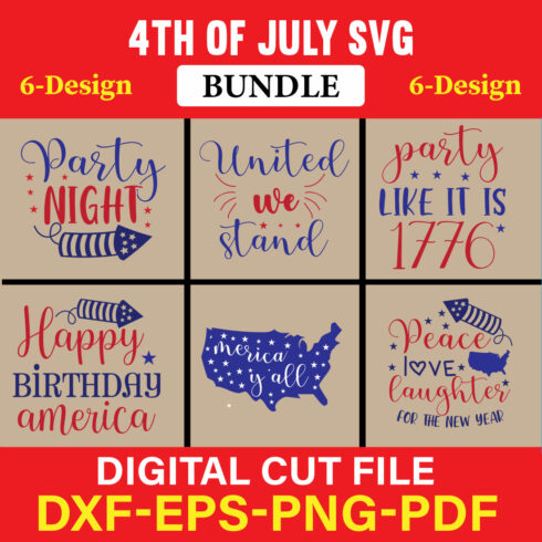 4th of July SVG Bundle, July 4th SVG, Fourth of July SVG Vol-02 cover image.