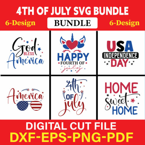 4th Of July T-shirt Design Bundle Vol-9 cover image.