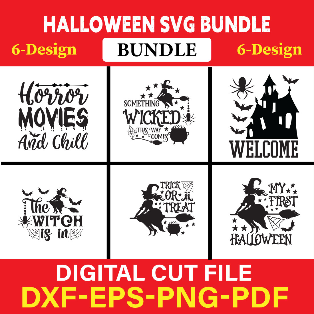 Halloween T-shirt Design Bundle Vol-3 cover image.