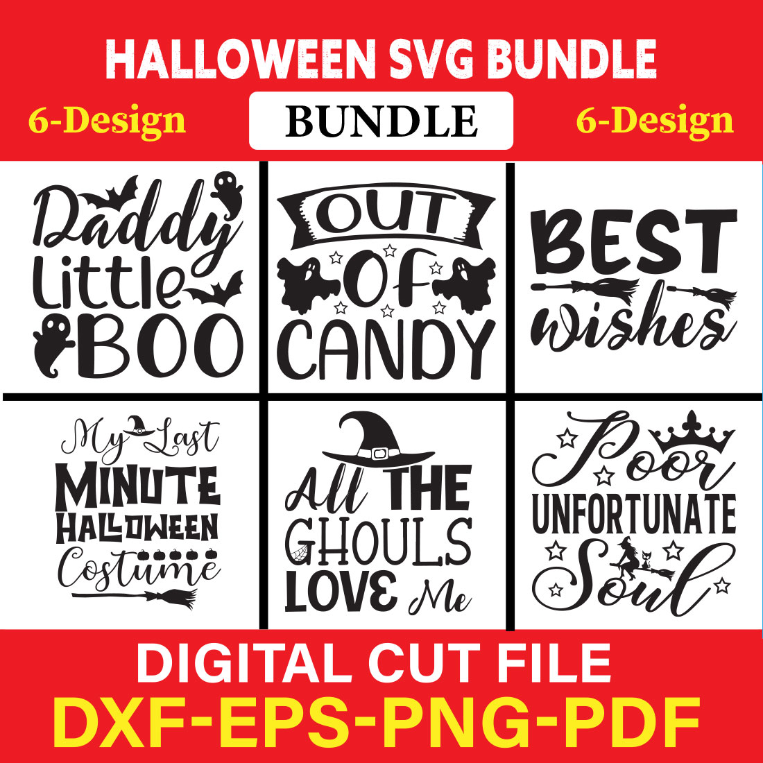 Halloween T-shirt Design Bundle Vol-9 cover image.