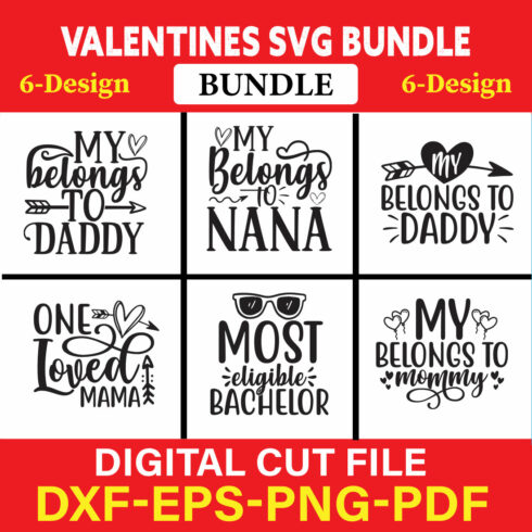 Valentines T-shirt Design Bundle Vol-29 cover image.