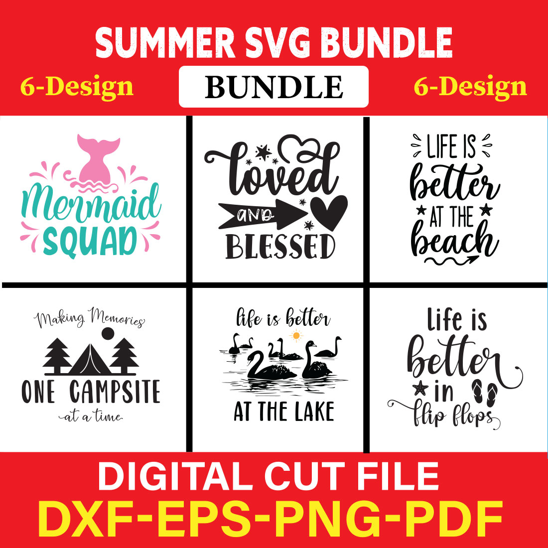 Summer T-shirt Design Bundle Vol-12 cover image.
