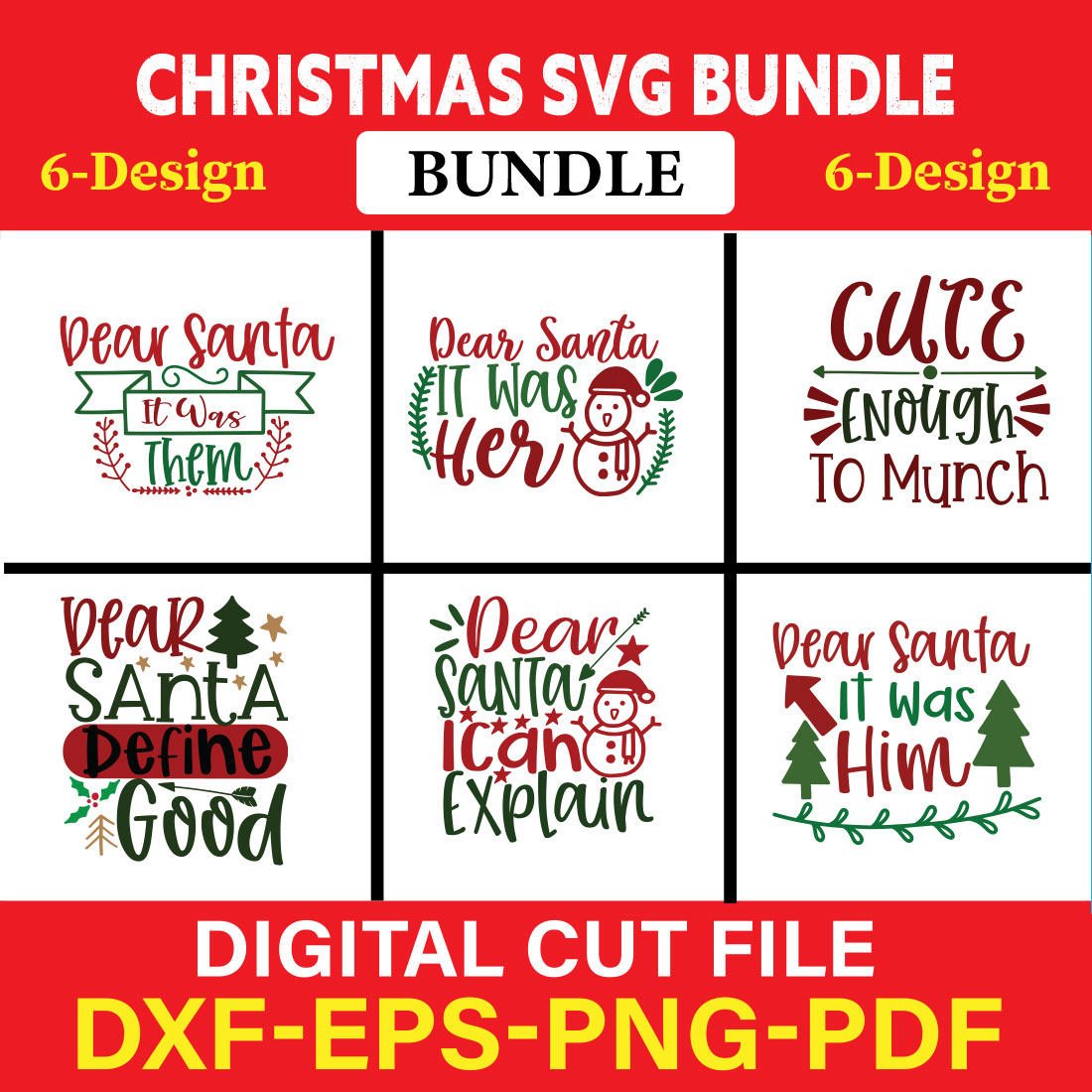 Christmas T-shirt Design Bundle Vol-18 cover image.