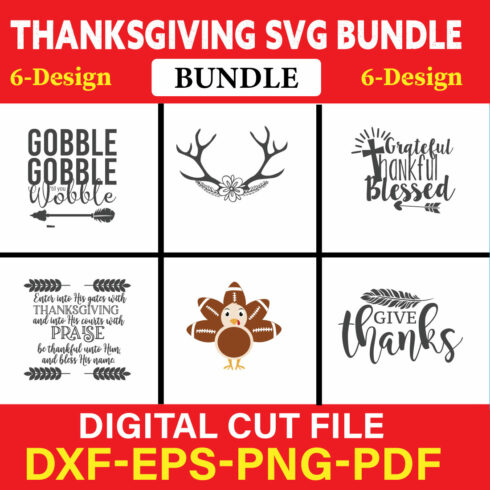 Thanksgiving T-shirt Design Bundle Vol-2 cover image.