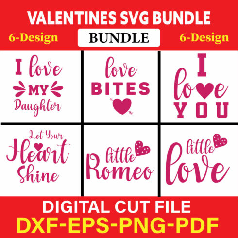 Valentines T-shirt Design Bundle Vol-32 cover image.