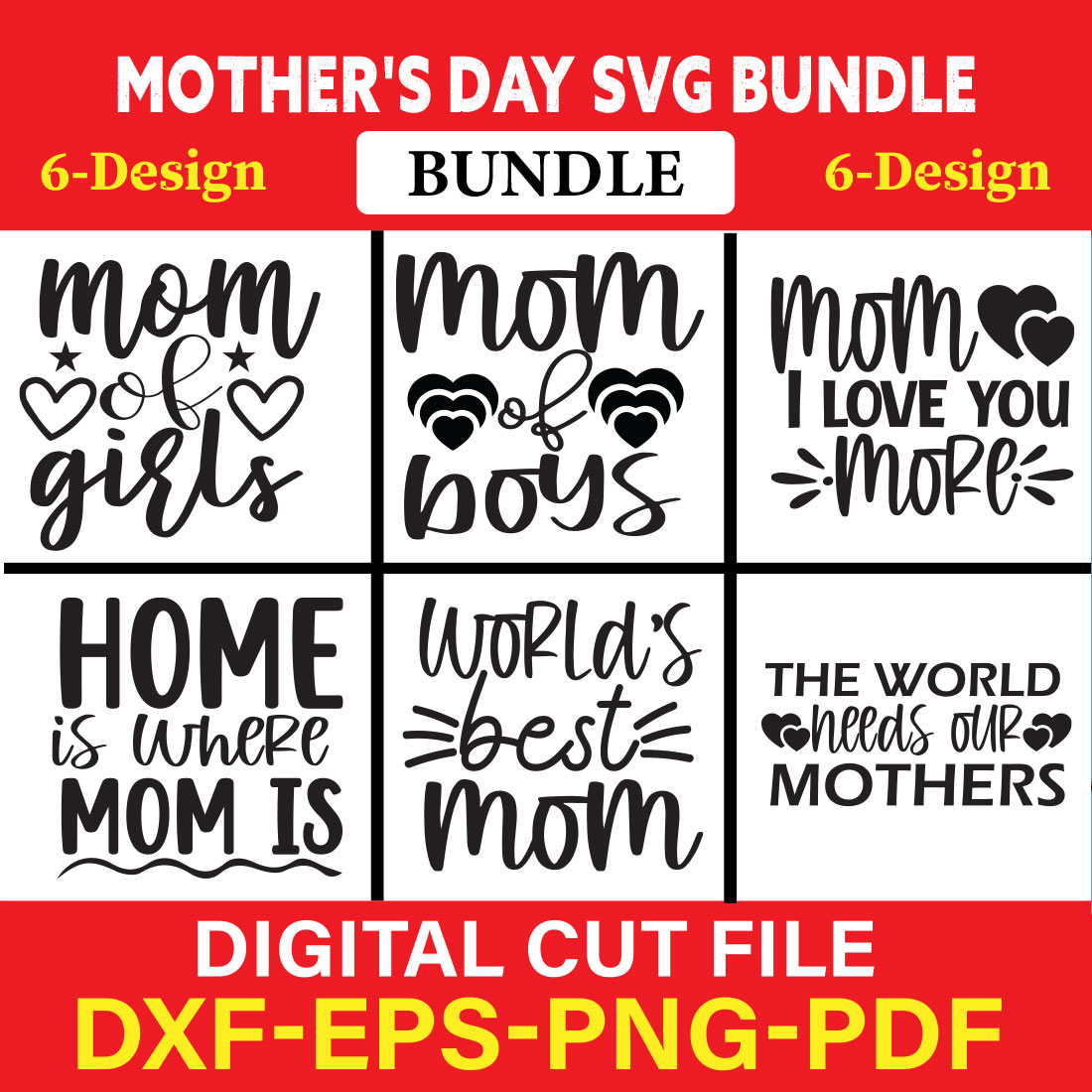 Mother's Day T-shirt Design Bundle Vol-10 cover image.