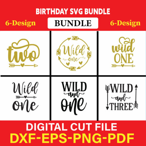 Birthday T-shirt Design Bundle Vol-19 cover image.