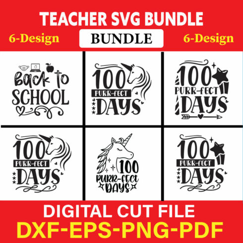 Teacher T-shirt Design Bundle Vol-8 cover image.