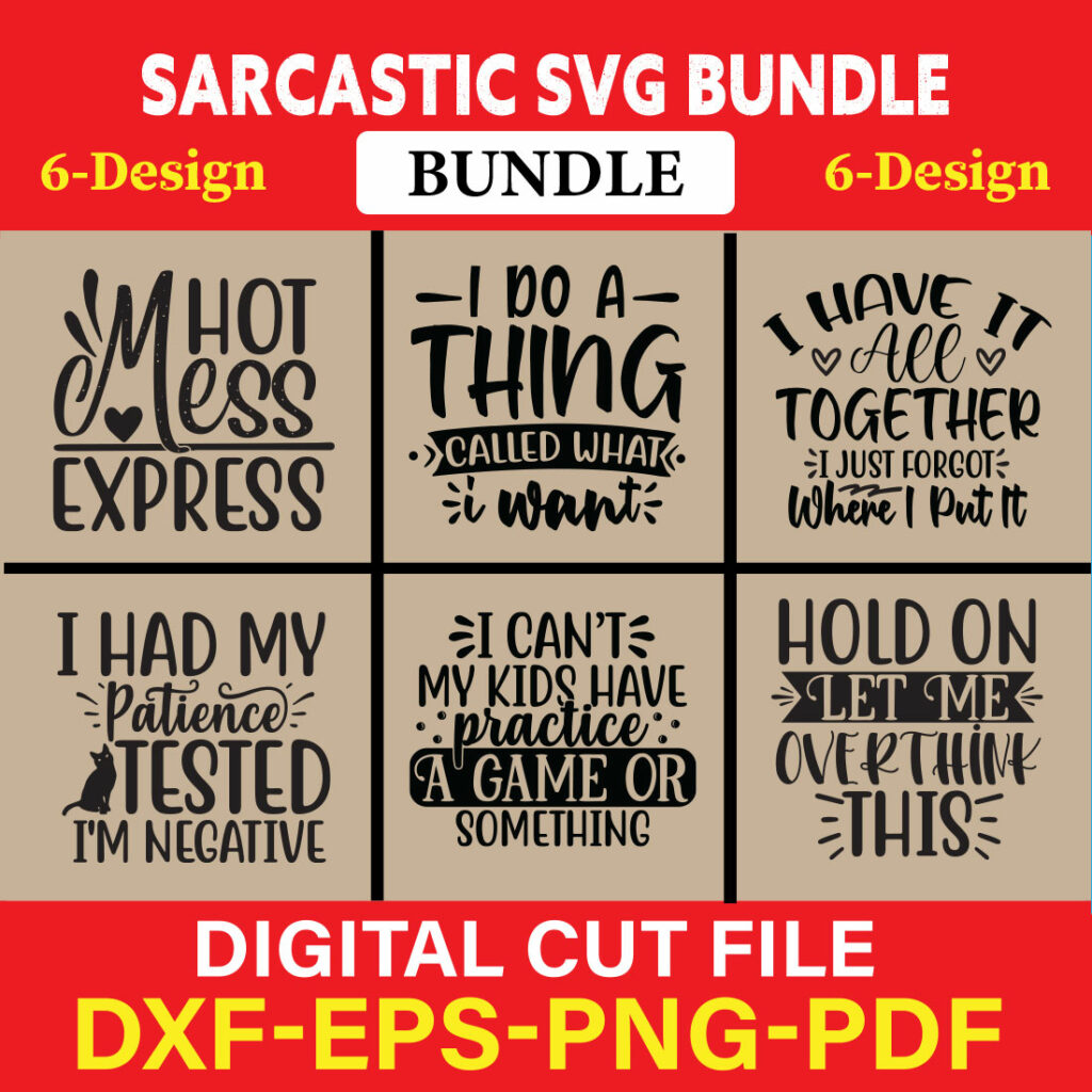 Sarcastic T Shirt Design Bundle Vol 4 Masterbundles