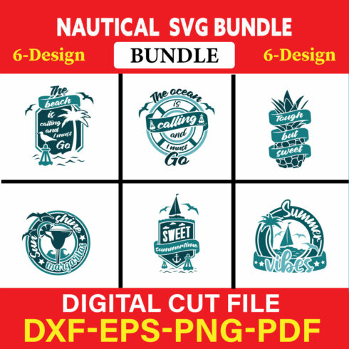 Nautical T-shirt Design Bundle Vol-6 cover image.