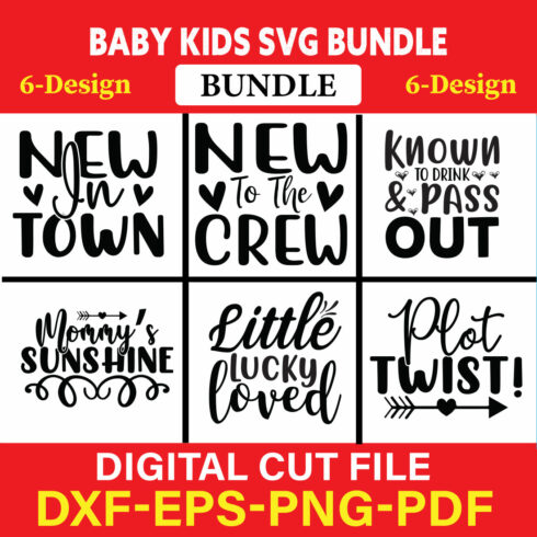 Baby Kids T-shirt Design Bundle Vol-7 cover image.