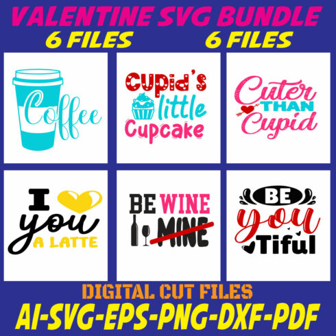 Valentine SVG Bundle cover image.