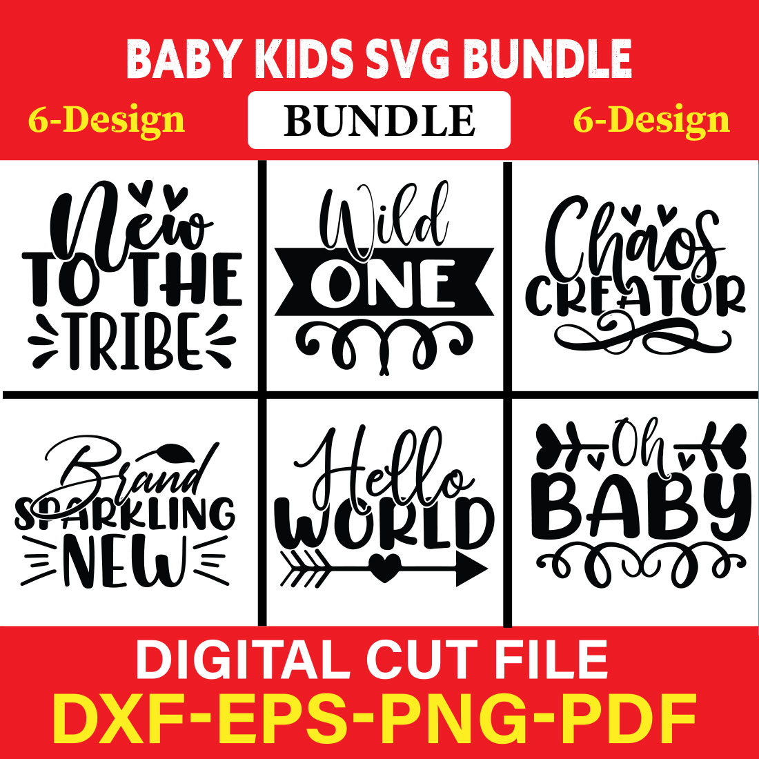 Baby Kids T-shirt Design Bundle Vol-5 cover image.