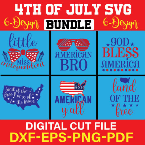 4th of July SVG Bundle Vol-3 cover image.