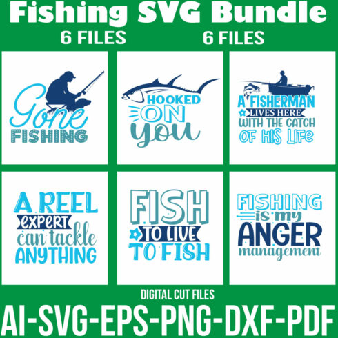 Fishing SVG Bundle cover image.