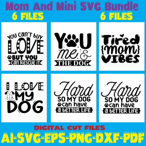 Mom And Mini SVG Bundle cover image.