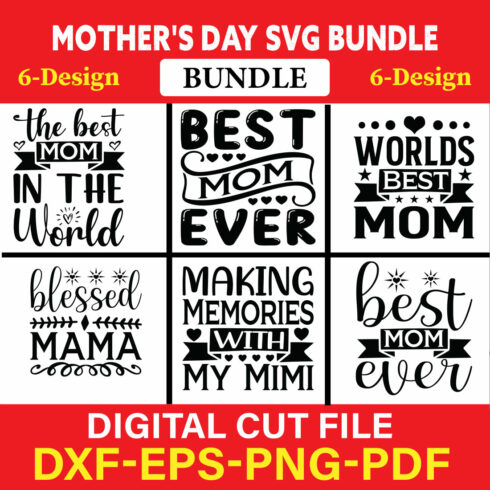 Mother's Day T-shirt Design Bundle Vol-4 cover image.