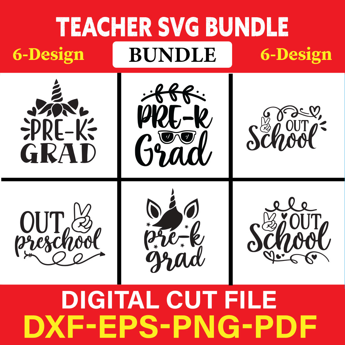 Teacher T-shirt Design Bundle Vol-14 cover image.