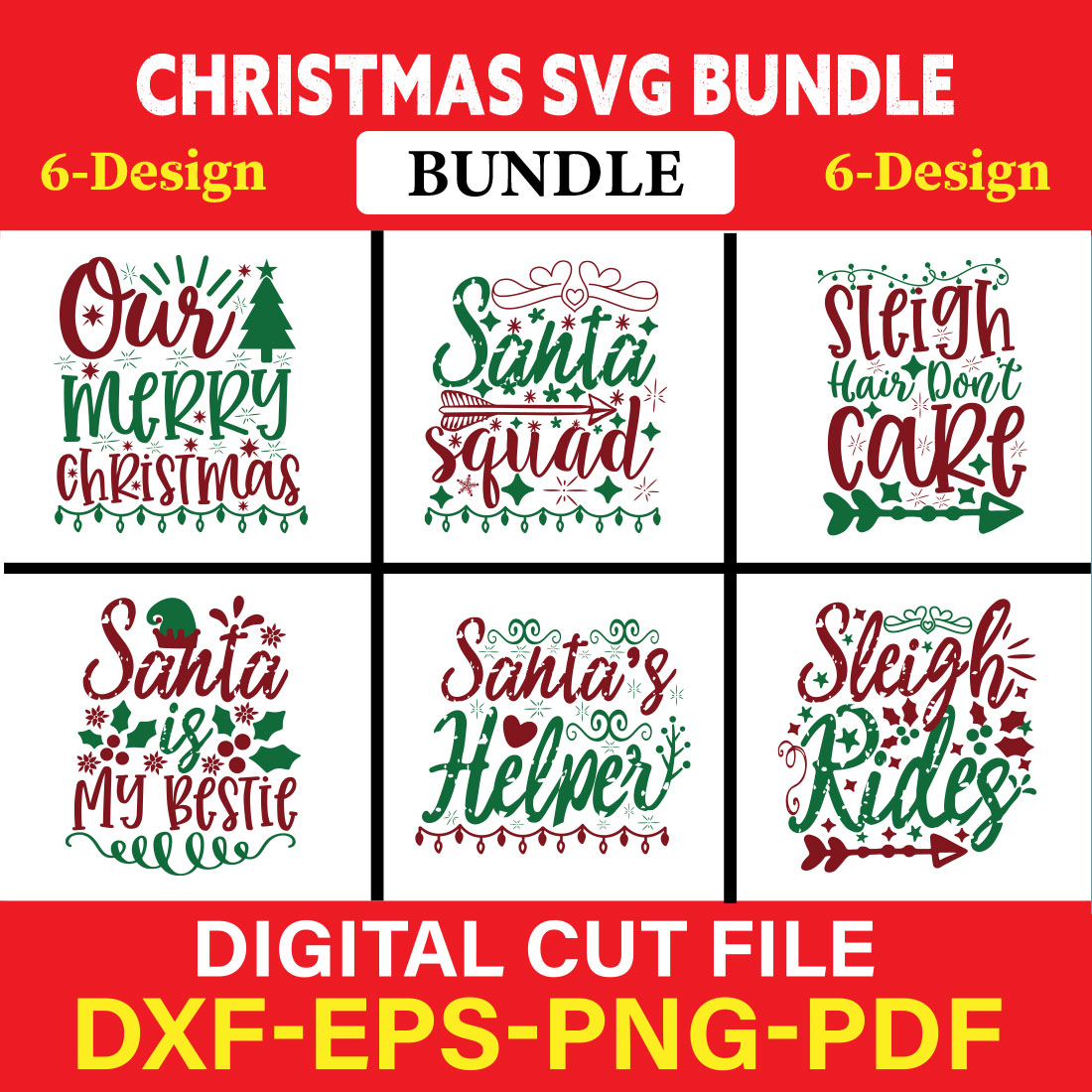 Christmas T-shirt Design Bundle Vol-38 cover image.