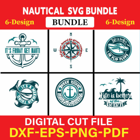 Nautical T-shirt Design Bundle Vol-3 cover image.