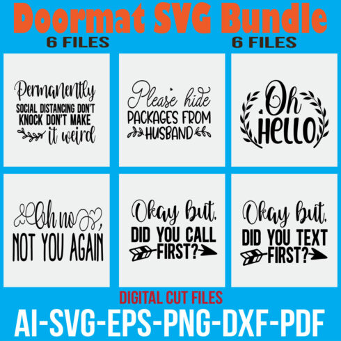 Doormat SVG Bundle cover image.