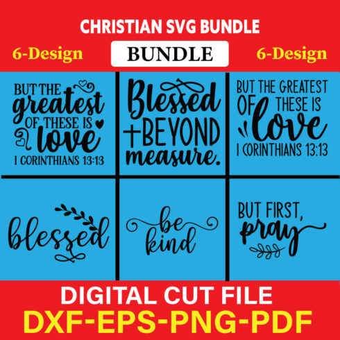 Christian T-shirt Design Bundle Vol-1 cover image.