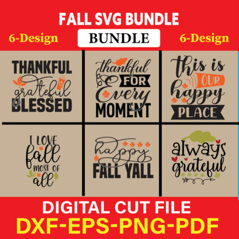 Fall SVG, Fall SVG Bundle, Autumn Svg, Thanksgiving Svg, Fall Svg Designs, Fall Sign, Autumn Bundle Svg, Vol-04 cover image.