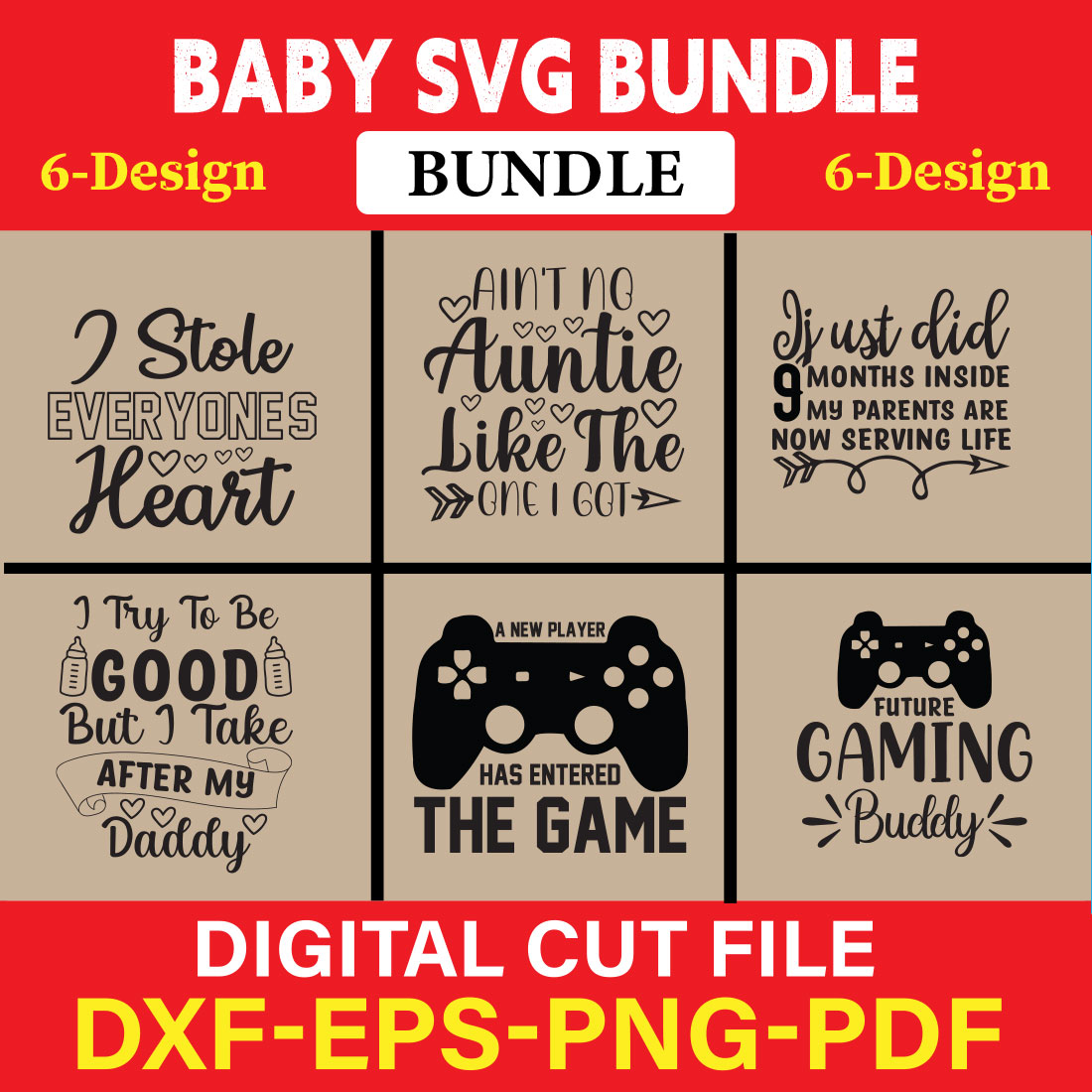 Baby SVG Bundle - Baby Girl Bundle Vol-03 cover image.