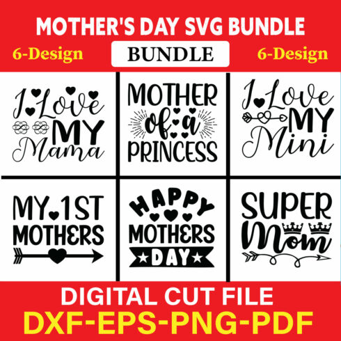 Mother's Day T-shirt Design Bundle Vol-2 cover image.