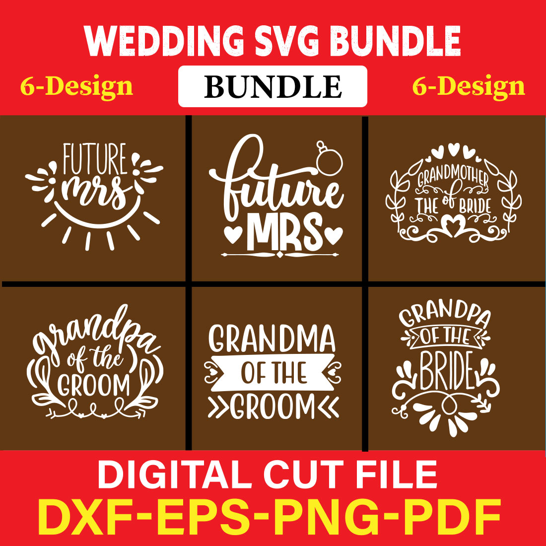 Wedding T-shirt Design Bundle Vol-16 cover image.