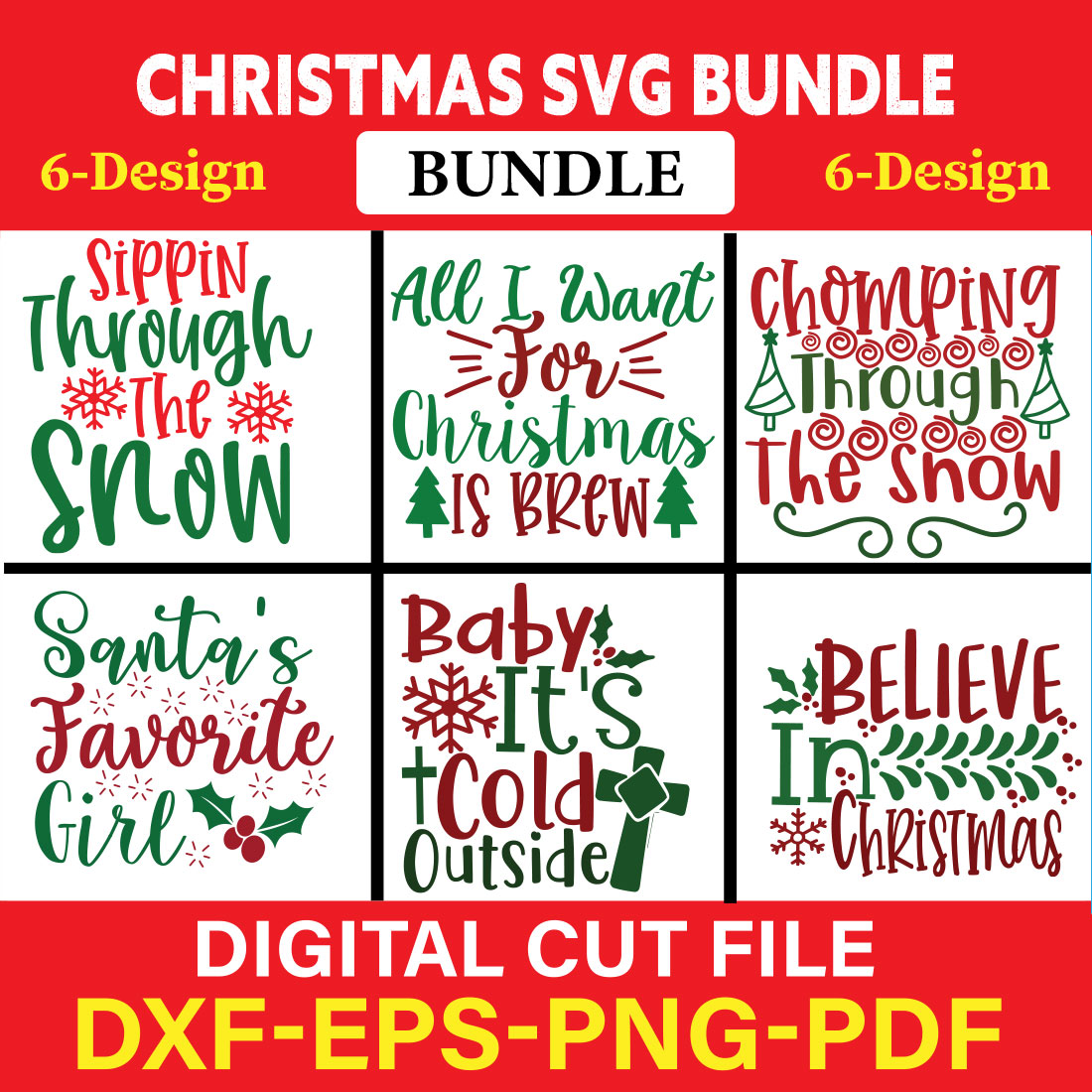 Christmas T-shirt Design Bundle Vol-16 cover image.