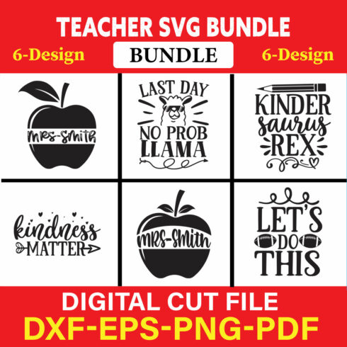 Teacher T-shirt Design Bundle Vol-12 cover image.