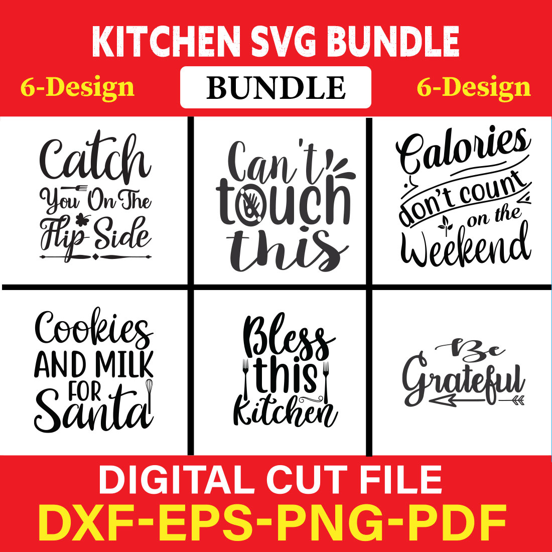 Kitchen T-shirt Design Bundle Vol-2 cover image.