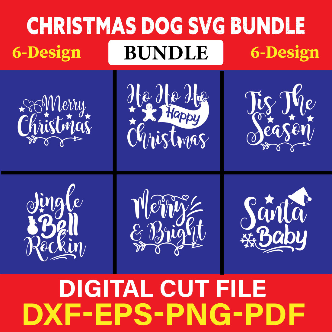 Christmas SVG Bundle / Funny Christmas SVG / Cut File vol-08 cover image.