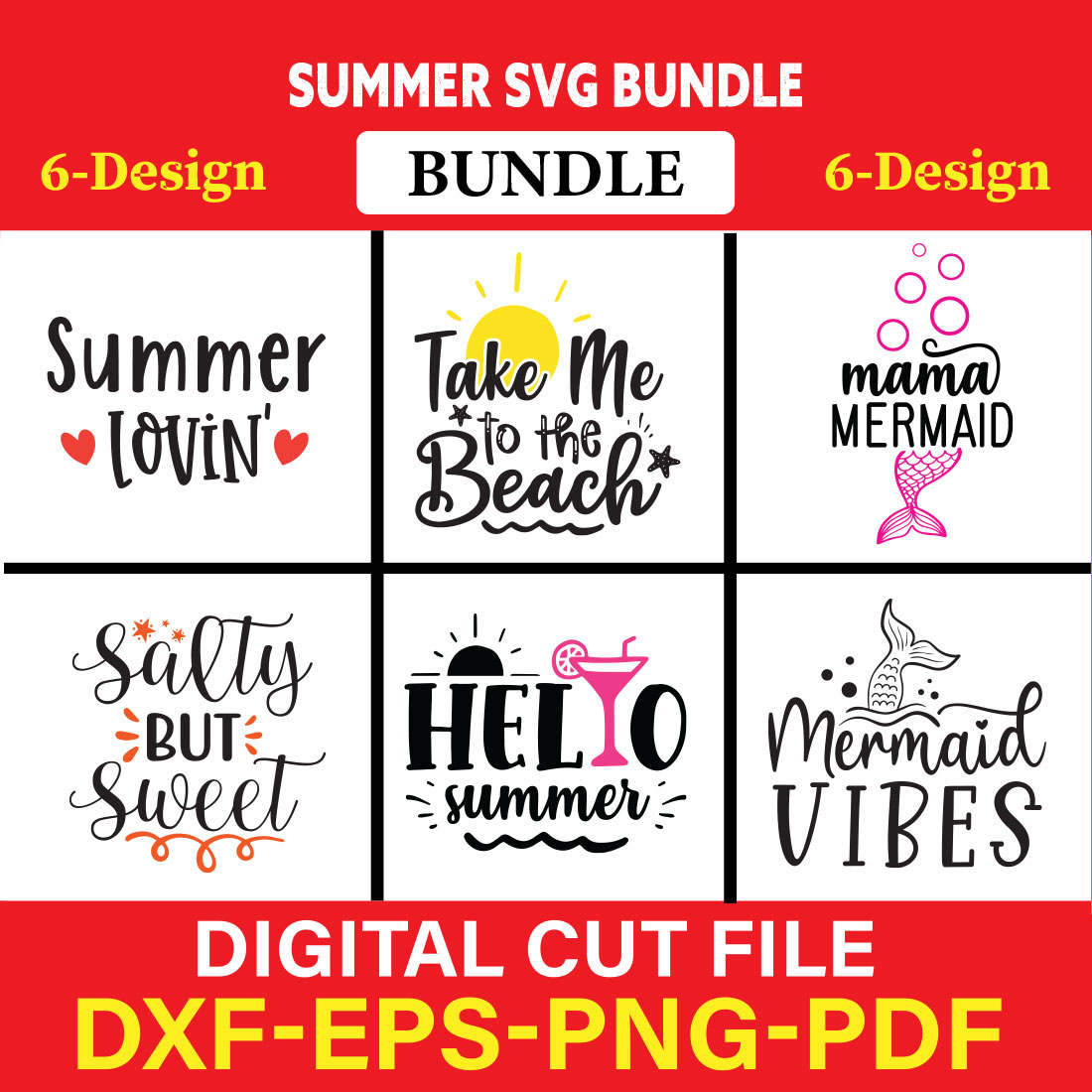 Summer T-shirt Design Bundle Vol-2 cover image.