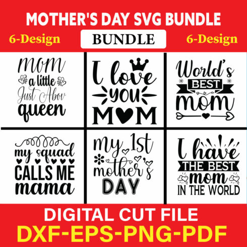 Mother's Day T-shirt Design Bundle Vol-5 cover image.