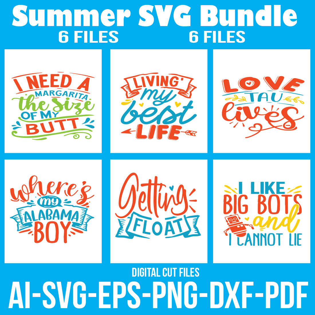 Summer SVG Bundle cover image.