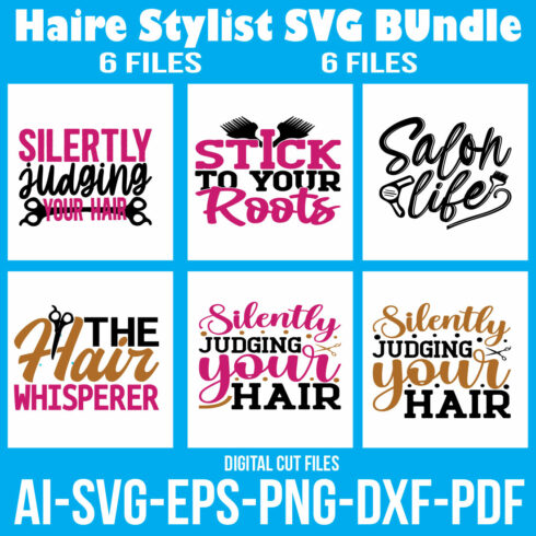 Haire Stylist SVG BUndle cover image.