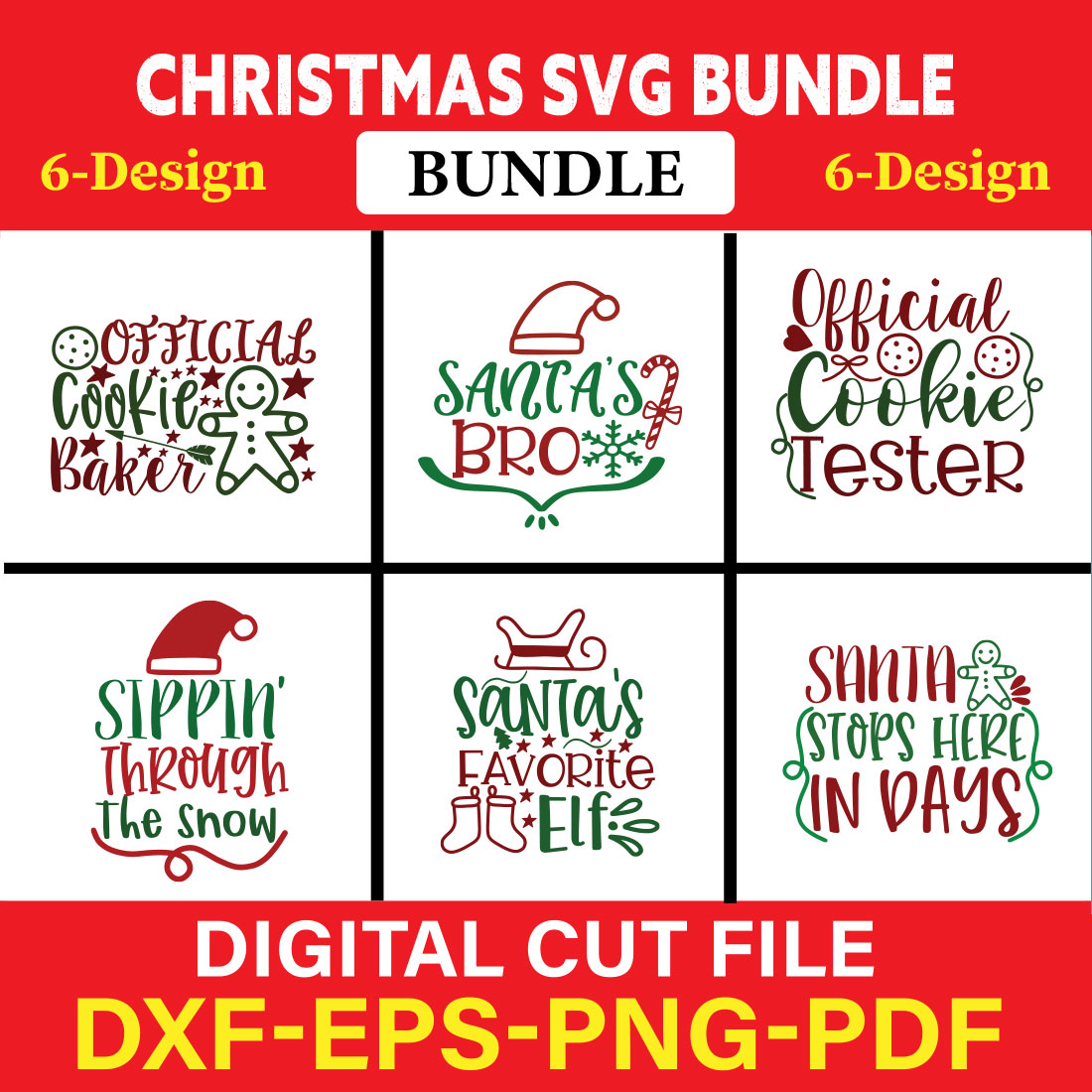 Christmas T-shirt Design Bundle Vol-24 cover image.