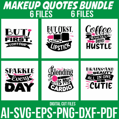 Makeup Quotes Bundle cover image.